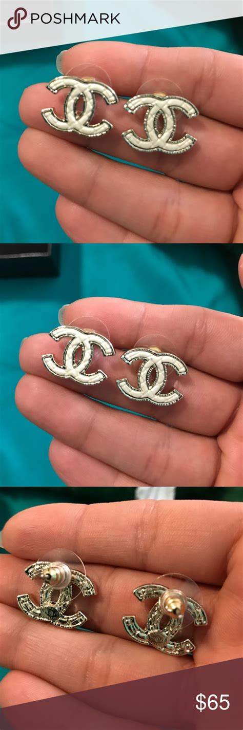 earrings chanel replica|Chanel look alike earrings.